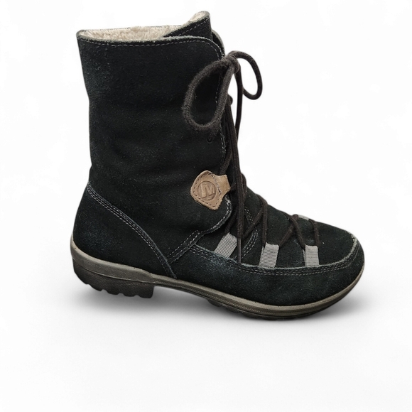MERRELL Emery Lace black women's winter boots size 7.5 - Picture 1 of 11